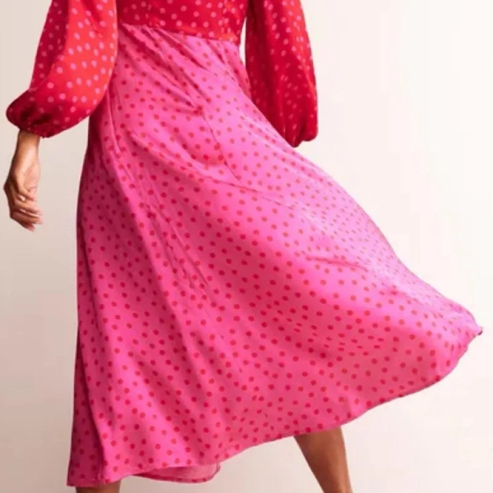 Boden Blouson Sleeve Midi Tea Dress - Picture 3 of 8